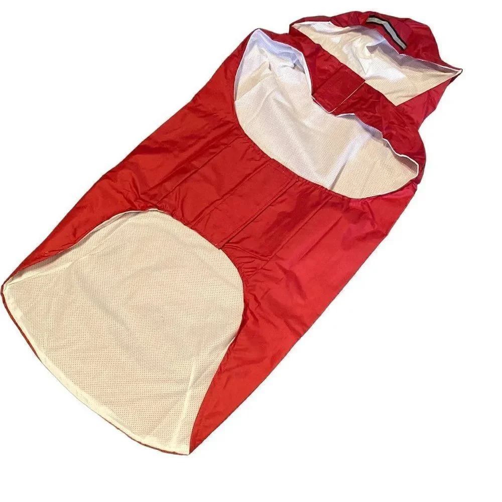 Reflective Large Dog Coat with Back Pocket and Hood NEW